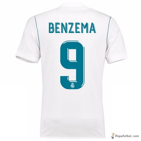 Camiseta Real Madrid Replica Primera Ropa Benzema 2017/18